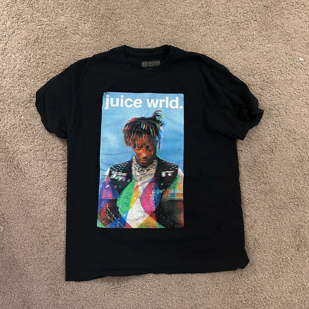 999 juice wrld t shirt size large